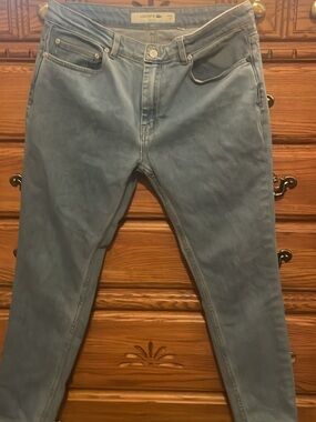 Lacoste Men's Pale Blue Skinny Jeans